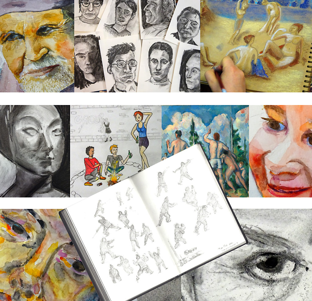 l' Atelier 2-4 cours de dessin et peinture Francoise Dubourg
